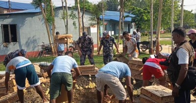  सशस्त्र प्रहरीद्वारा ७५ कार्टनु कुखुराका चल्ला बरामद 